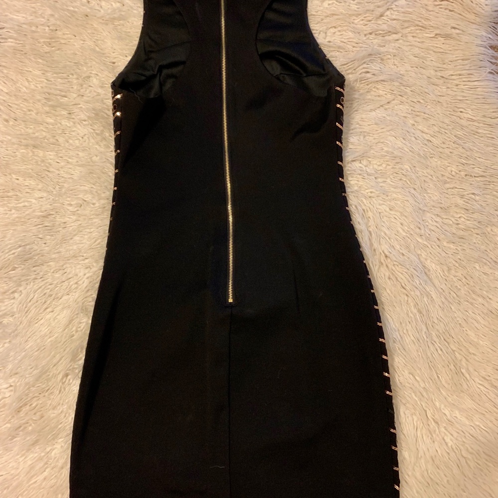 BeBe black dress with gold and back sequining - Picture 5 of 5
